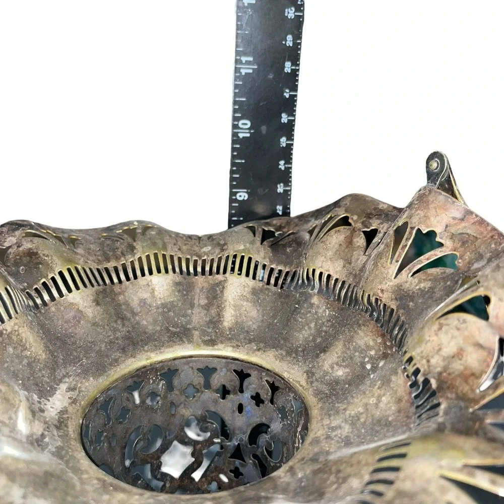 Vintage Silverplate‎ Flower Basket Apollo EPNS Ornate Handle